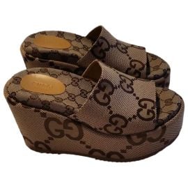 Gucci Cloth Sandals at Vestiaire Collective