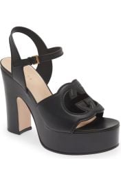 Gucci Cutout Platform Heeled Sandals at Nordstrom