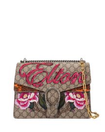 Gucci Dionysus Medium Elton Shoulder Bag NeutralMulti at Neiman Marcus