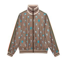 Gucci Doraemon Fujiko Pro GG zip up jacket at Farfetch