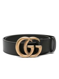 Gucci Double G Leather Belt - at Farfetch