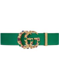 Gucci Embellished GG Buckle Belt - at Farfetch