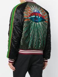 Gucci Embroidered Bomber Jacket at Farfetch