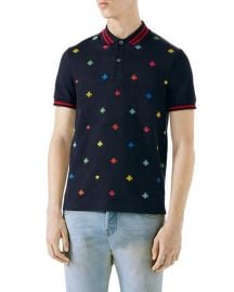 Gucci Embroidered Polo Shirt   Neiman Marcus at Neiman Marcus