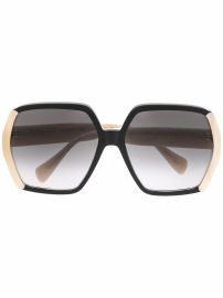 Gucci Eyewear Oversized Frame Sunglasses - Farfetch at Farfetch