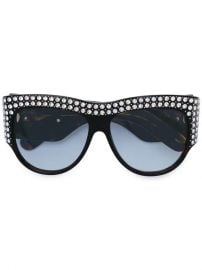 Gucci Eyewear Oversized Tortoiseshell Embellished Glasses - Farfetch at Farfetch