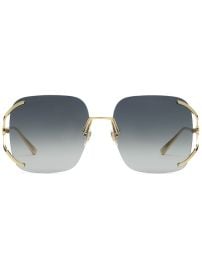 Gucci Eyewear Square Metal Sunglasses - at Farfetch