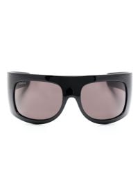 Gucci Eyewear mask-frame Sunglasses Black at Farfetch