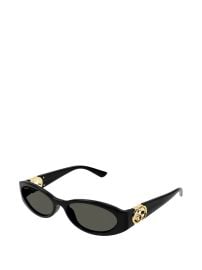 Gucci Eyewear oval-frame Sunglasses Black at Farfetch