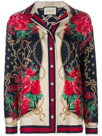 Gucci Floral Chain Print Shirt at Farfetch