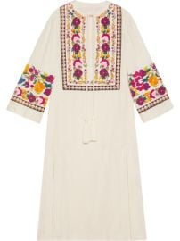 Gucci Floral Embroidered Kaftan - at Farfetch