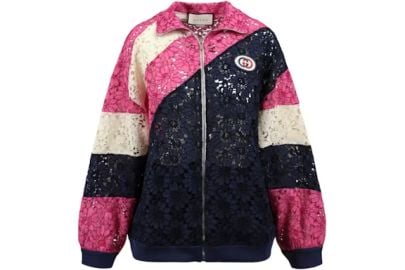 Gucci Floral Guipure Lace Track Jacket at Stock X