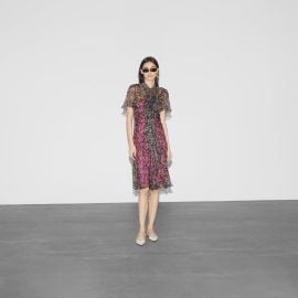 Gucci Floral Print Silk Evening Dress at Gucci