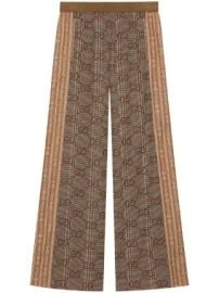 Gucci G Rhombus Zip up Jacket and Wide leg Trousers at Farfetch