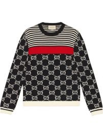 Gucci GG And Stripes Knit Sweater  - Farfetch at Farfetch