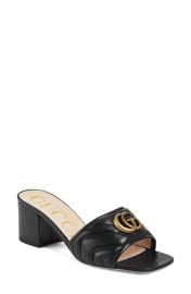 Gucci GG Chevron Matelasse Slide Sandal in Skin Rose at Nordstrom