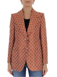 Gucci GG Jacquard Monogram Blazer at Cettire