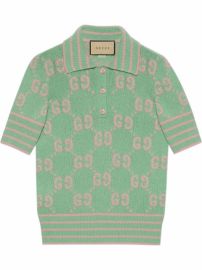 Gucci GG Knit Polo Top - at Farfetch