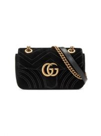 Gucci GG Marmont Velvet Mini Bag - Farfetch at Farfetch