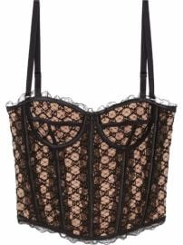 Gucci GG Mesh Corset Top - at Farfetch