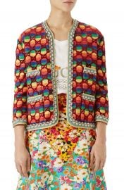 Gucci GG Rainbow Stripe Velvet Jacket   Nordstrom at Nordstrom