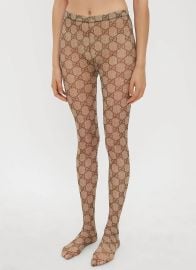 Gucci GG Supreme Tights in Brown at Louis Vuitton