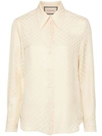 Gucci GG Supreme jacquard silk shirt at Farfetch