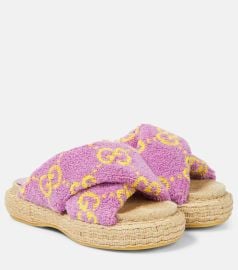 Gucci GG Terry Espadrille Slides at Mytheresa