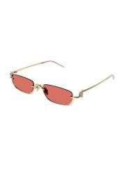 Gucci GG Upside Down Rectangular Sunglasses at Revolve