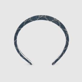 Gucci GG supreme denim hair band at Gucci