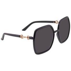Gucci Grey Square Ladies Sunglasses GG0890S 001 55 at Joma Shop