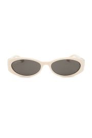 Gucci Hailey Oval Sunglasses In Ivory at Revolve