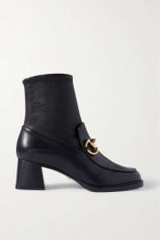 Gucci Horsebit Detailed Leather Ankle Boots at Net a Porter