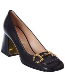 Gucci Horsebit Leather Pump in Black at Saks Fifth Avenue