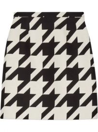 Gucci Houndstooth Print Mini Skirt - Farfetch at Farfetch