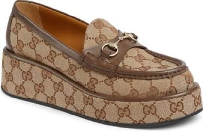 Gucci Idle Monogram Bit Platform Loafers at Nordstrom