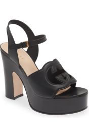 Gucci Interlocking G Cutout Platform Sandal at Nordstrom