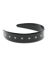 Gucci Interlocking G crystal-embellished Headband Black at Farfetch