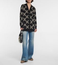 Gucci Interlocking G reversible wool cardigan at Mytheresa