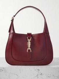 Gucci Jackie 1961 Leather Shoulder Bag in Burgundy at Net a Porter