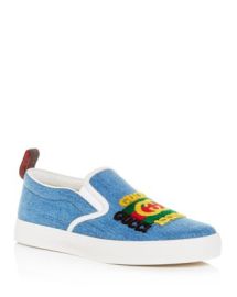 Gucci Kura Denim Slip-On Sneakers Bloomingdales at Bloomingdales