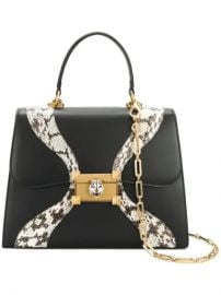 Gucci Leather And Snakeskin Top Handle Bag - Farfetch at Farfetch