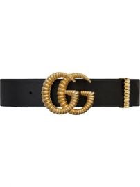 Gucci Leather Belt With Torchon Double G Buckle - Farfetch at Farfetch