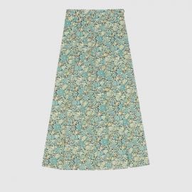 Gucci Liberty floral crêpe skirt at Gucci