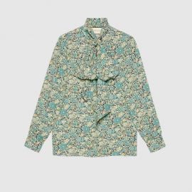 Gucci Liberty floral crepe shirt at Gucci