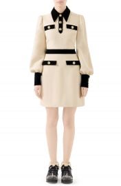 Gucci Long Sleeve Cady Crepe Dress with Removable Tie   Nordstrom at Nordstrom