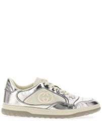 Gucci MAC80 lace-up Sneakers Silver at Farfetch