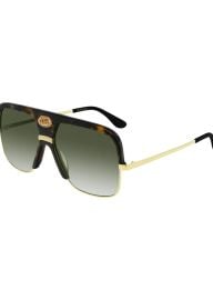 Gucci Mens Aviator Sunglasses With Exaggerated Logo Brow at Bergdorf Goodman