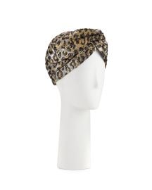 Gucci Metallic Leopard-Print Turban  Gold   Neiman Marcus at Neiman Marcus