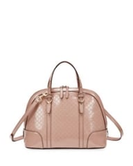 Gucci Microguccissima Patent Leather Dome Satchel Bag at Neiman Marcus